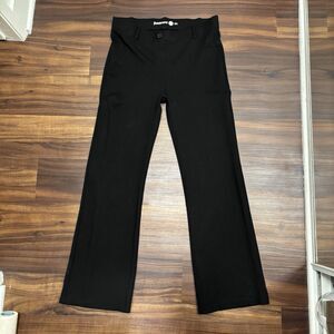 Betabrand Women’s Sz Large Petite Black Dress Pant Yoga Pant Straight Leg
